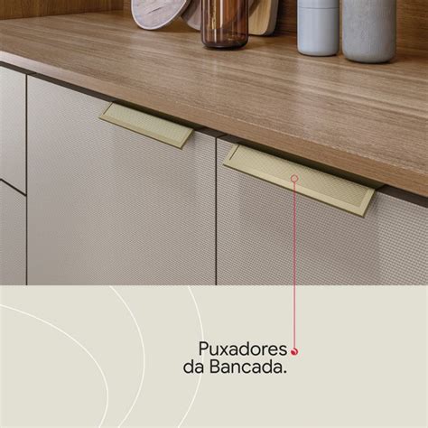 Cozinha Compacta Amora 10 Portas 2 Gavetas Amêndola Touch Nude Prime Tx Demóbile