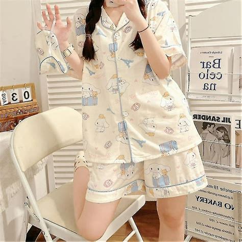 New Kawaii Sanrio Hello Kitty Loungewear Kuromi Cinnamoroll Cute