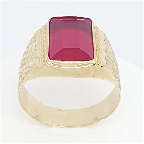 Carats Or Jaune Bague Rubis Catawiki