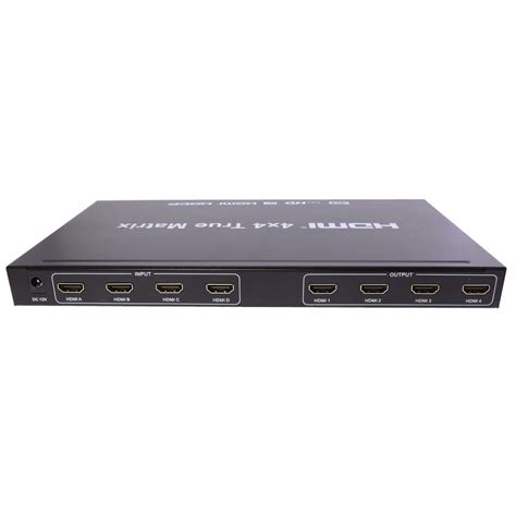 AxGear 4x4 HDMI True Matrix Switch Splitter Selector Remote Control 3D