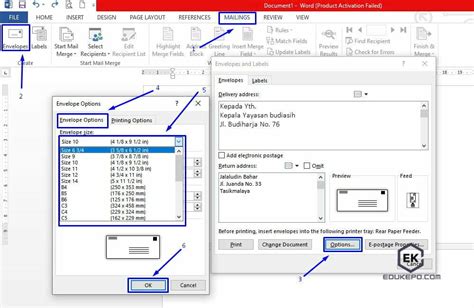 Cara Membuat Amplop Surat Di Microsoft Word