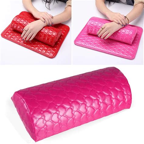 Professional Nail Pillow Hand Cushion Holder Soft PU Leather Sponge Arm