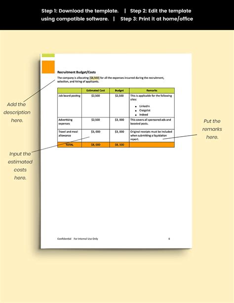 Hiring Plan Template in Word, PDF, Pages, Google Docs - Download ...