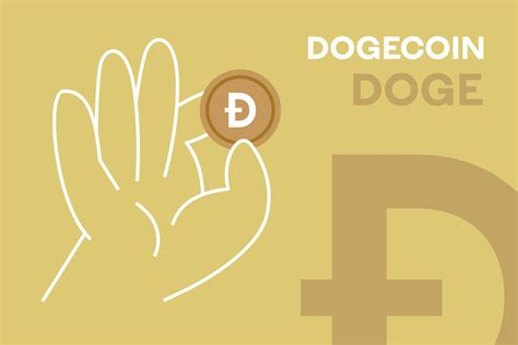 Hand holding Dogecoin meme cryptocurrency editable vector. DOGE crypto ...