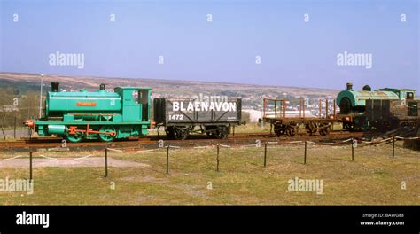 Wales Gwent Blaenavon Big Pit train Stock Photo - Alamy