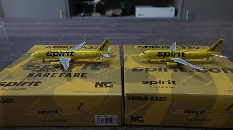 Double Ng Models Spirit Airlines Airbus A Model Unboxings Reviews