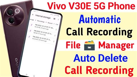 Vivo V E Call Recording File Manager Me Seve Ll Seve Call Recording