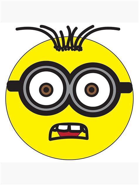 The Surprised Minion Poster For Sale By Theggplan Redbubble