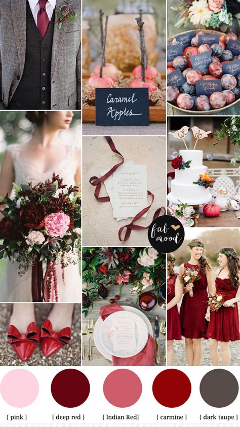 Beautiful Wedding Color Ideas In Shades Of Red Wine And 40 Off