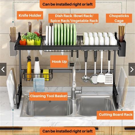 Jual Rak Piring Dapur Wastafel Serbaguna Tempat Cuci Piring Stainless