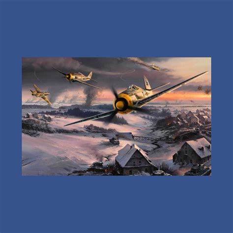 Fw190 vs P51 - World War Ii - T-Shirt sold by Gilberto Oliveira | SKU 1891364 | Printerval