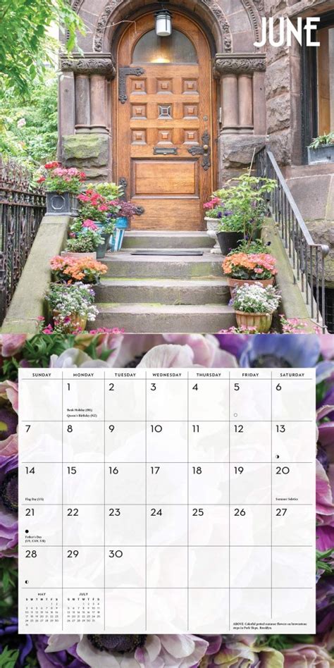 New York In Bloom Wall Calendar By Georgianna Lane