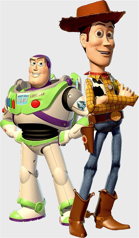 Sheriff Woody Buzz Lightyear - Toy Story characters, Sheriff Woody and Buzz Lightyear, Pixar animation ...