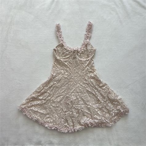 Vintage Coquette Lace Lingerie Dress The Prettiest Depop