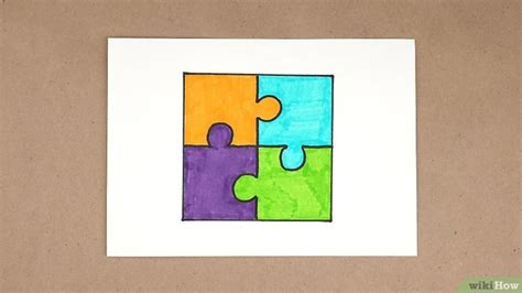 How To Draw Puzzle Pieces An Easy Arts And Crafts Tutorial