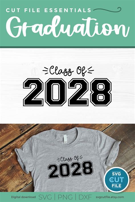 Class Of 2028 Svg Cute 2028 Grad Svg 2028 Graduation Svg Etsy