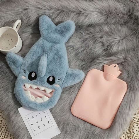 New Cute Plush Handwarmer Hot Water Bottle Thick Home Burst Proof PVC Heating Pad Removable