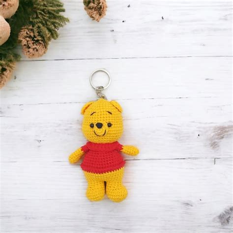 Teddy Bear Keychain Etsy