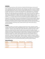 Experiment Lab Report Docx Introduction The Term Intermolecular