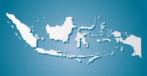 Indonesia Map, Asia Country Map Vector Template Stock Vector ...