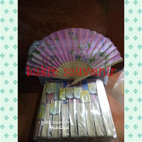 Jual 50pcs Souvenir Pernikahan Kipas Jepang Kemasan Plastik Free Kartu