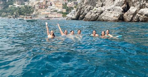 Amalfi Coast Boat Adventure Caves Beaches Positano Getyourguide