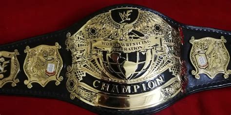 WWF Wrestling Undisputed Championship Title Belt Gold Plated Adult Size ...