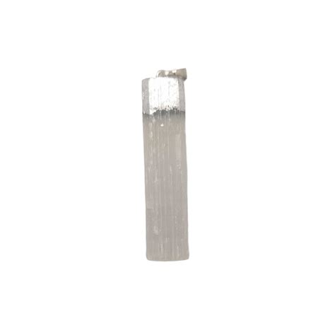 Selenite Stick Foil Pednant - Topstones