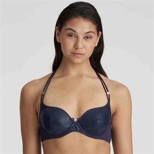 Marie Jo San Domino Padded Heartshape Bikini Top Storm In A D Cup Aus