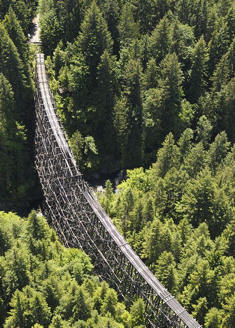 Kinsol Trestle Aerial Photograph by Kevin Oke - Fine Art America