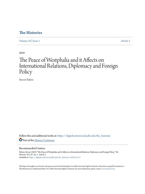 The Peace of Westphalia and It Affects On International Relations | PDF ...