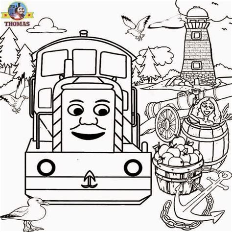 Coloring Pages: Thomas the Tank Engine Coloring Pages Free and Printable