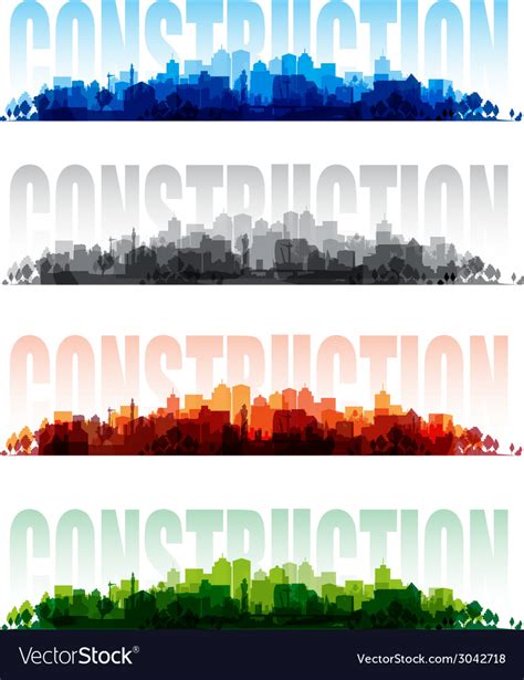 Construction banners Royalty Free Vector Image