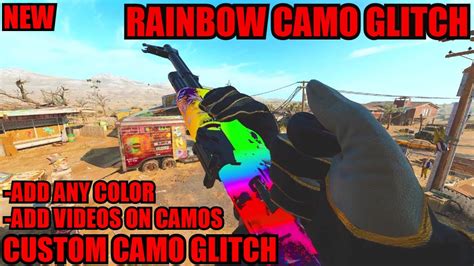 New Rainbow Camo Glitch Get Custom Camos Cold War Camo Glitch Cold