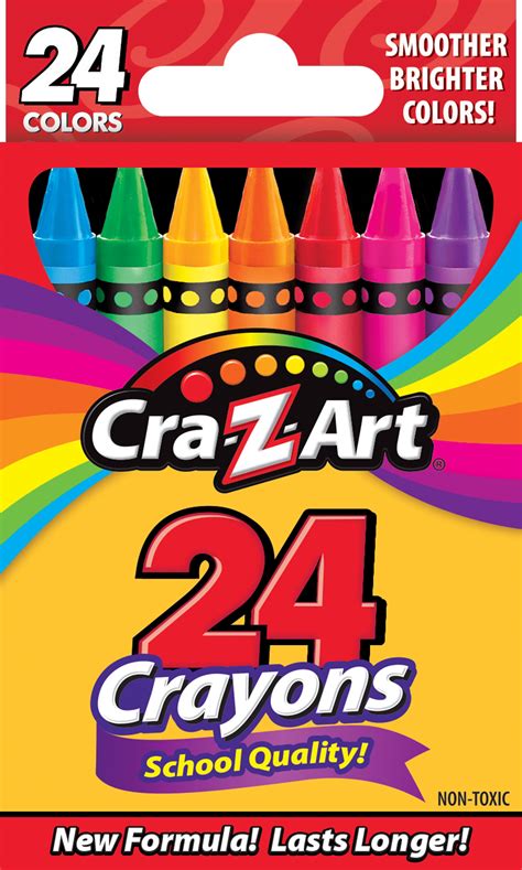 Cra Z Art School Quality Multicolor Crayons 24 Count Back To School