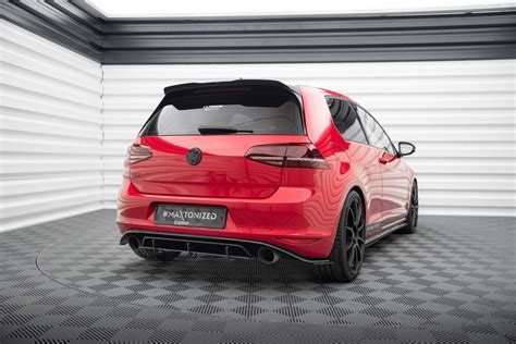 Spoiler Extension Vw Golf Mk7 R Gti Gloss Black Our Offer