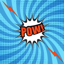 Blank Comic Book Pow Vector Images (over 110)