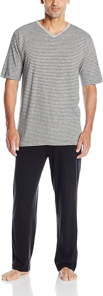 Hanes Mens Jersey Knit Pajama Set At Amazon Mens Clothing Store