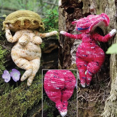 Thicc Mushroom Lady Fantasy Amigurumi Crochet Pattern Etsy Uk