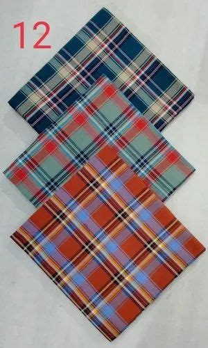 Poly Blend 58 Inch Brokan Twill Check Shirting Fabric Multicolor