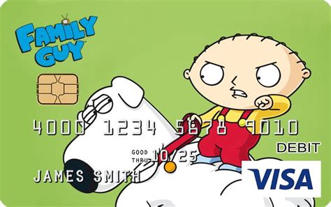 The Family Guy Visa® Card | Debit card design, Card design, Cute doodle art