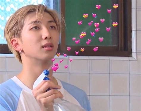 Bts Meme Faces Funny Faces Kim Namjoon Bts Emoji Bts Cute Heart