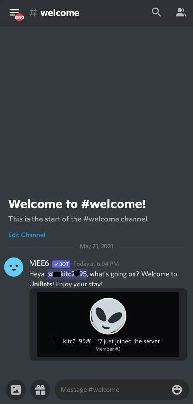 Discord Welcome Template