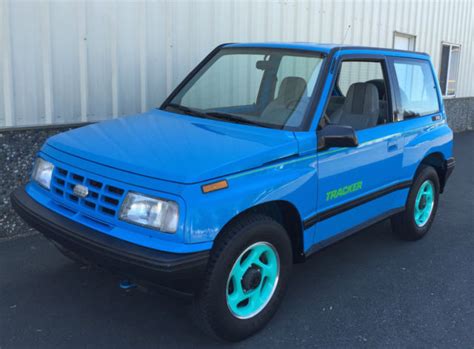 Geo TRACKER 4X4 SUV 1991 Blue For Sale 2CNBJ18U4M6906969 1991 GEO