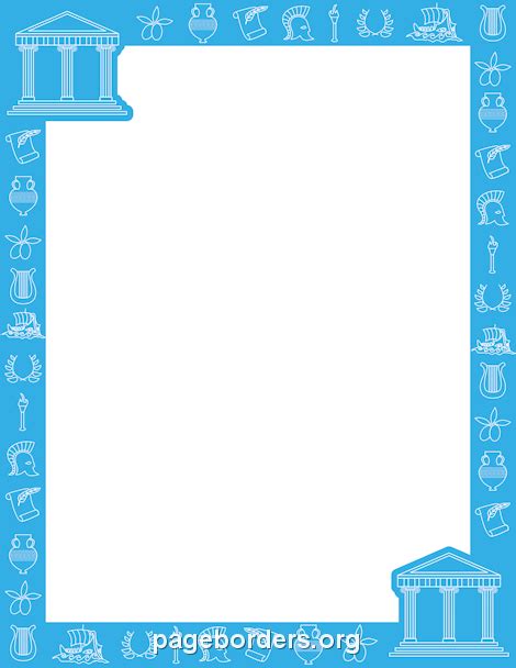 Greek Border Clip Art Page Border And Vector Graphics