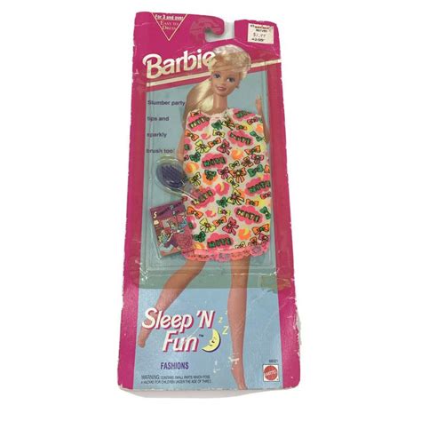 Barbie Sleep N Fun Fashions Vestido De Noche Traje Ropa De Fiesta De Pijamas 68021 Barbiepedia