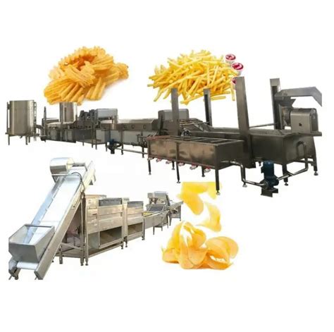 Fully Automatic Potato Peeling Machine French Fries Processing Machine