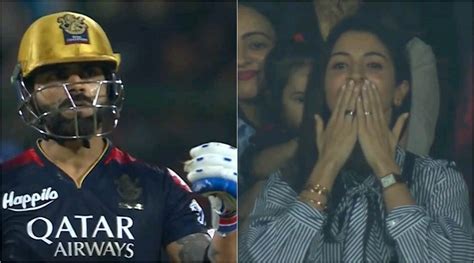 Anushka Sharma Blows Kisses At Virat Kohli As He Sets Record For Most