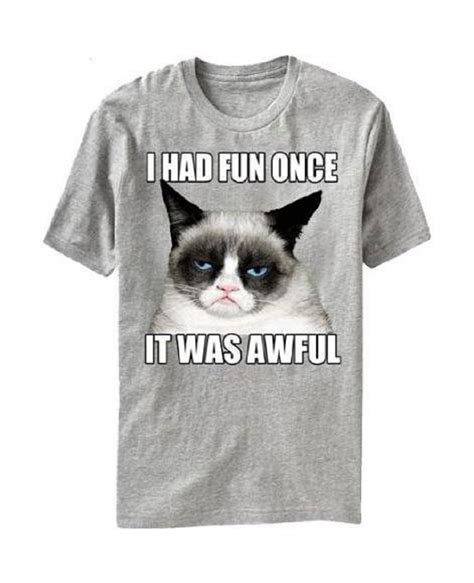 I Had Fun Once It Was Awful Grumpy Cat T-Shirt