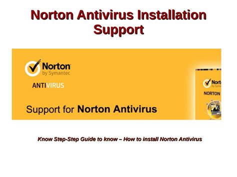 Norton Antivirus Installation Support Phone Number By Customerhelptech